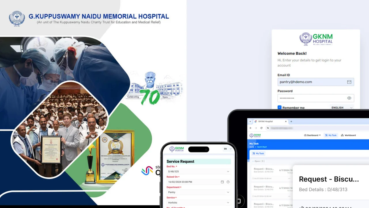GKNM Hospital Enhances Service Request Management with sterlo, Driving Efficiency and Reducing Costs