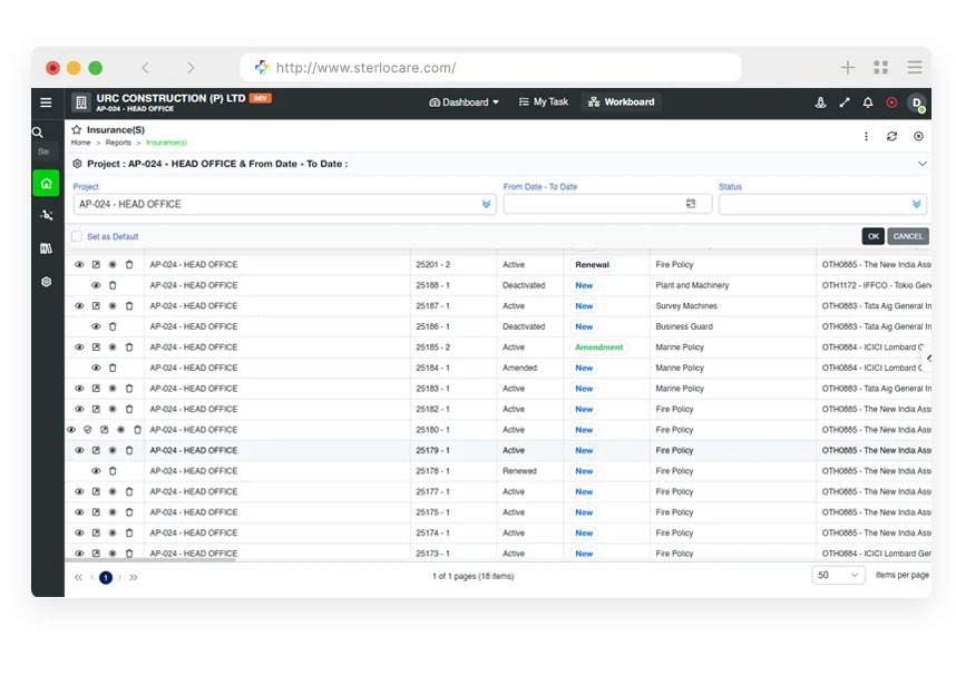 Centralized repository