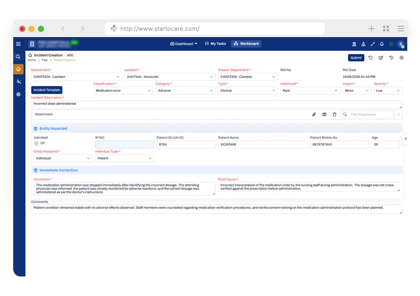 Incident Creation