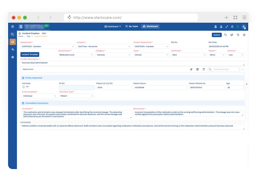 Incident Creation